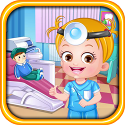 Baby Hazel As Dentist Dressup