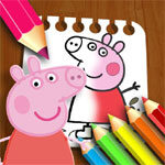 Libro da colorare di Peppa Pig
