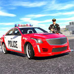 policía coche policía real simulador