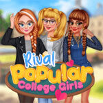 Rivalisierende beliebte College-Mädchen