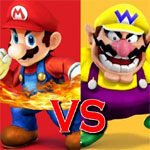 Super Mario versus Wario